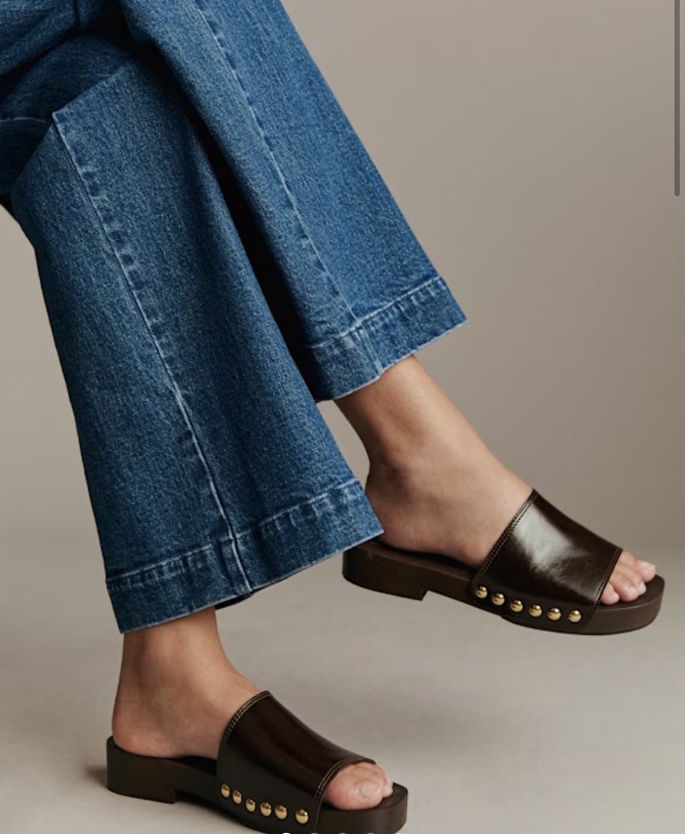Sezane Maria Low Mule Vintage Chocolate - Size US 9